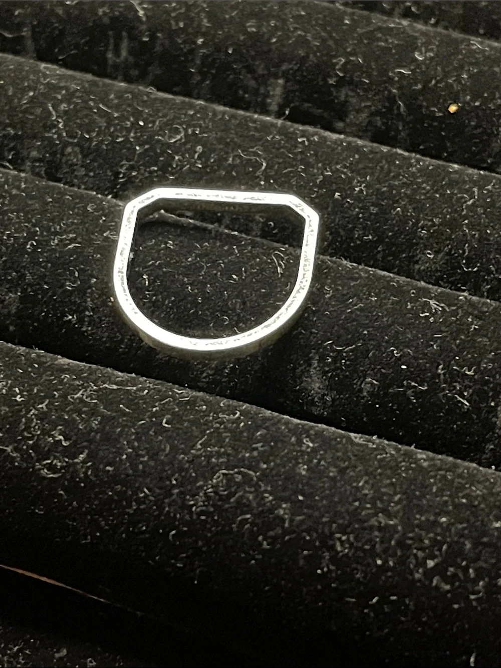 Miansai 925 Silver Thin Hex Ring